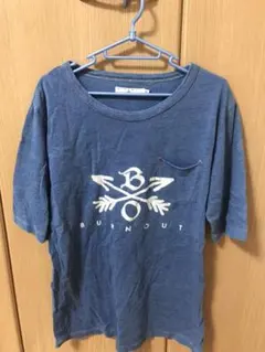 burnout クロスドアロー インディゴ先染めポケットTシャツのサムネイル