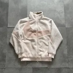 NIKE ナイキ リバーシブル ビッグスウッシュ ボアフリースジャケット ピンク