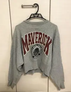 MOUSSY スウェット トレーナー グレー レディース　フリーサイズ