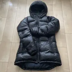 ユニクロフード付き黒ダウンジャケット【M】