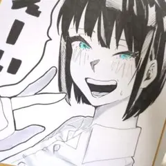 手描き アナログ イラスト オリジナル 色紙