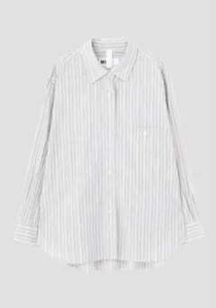 MHL PJ STRIPE COTTON POPLIN シャツ