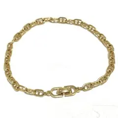 Christian Dior CDロゴ チェーンブレスレット ゴールド 美品