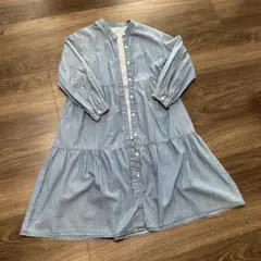 150㎝ GU ジーユー ティアードシャツワンピース