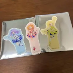 【アイカツ】アクリルピースステッカー　ルミナス大空あかり　氷上スミレ　新条ひなき