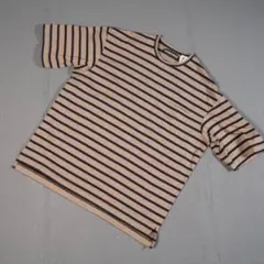 AUBERGE OWEN SAND BEIGE×NAVY ボーダー tシャツ - メルカリ