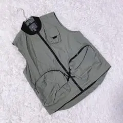 『H&M』 エイチアンドエム (EUR:XS) ナイロンベスト ジップポケット