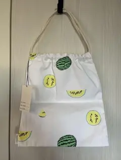 TEMBEA スイカプリント 巾着トートバッグ