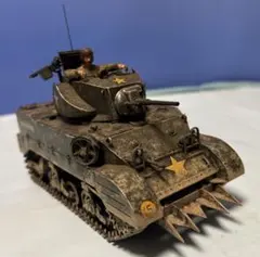 タミヤ 1/35 アメリカ軍 スチュアート・ヘッジホック+フィギュア1体付