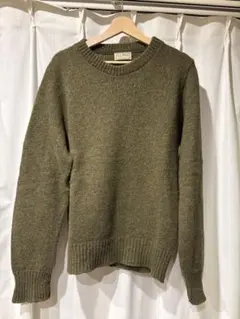 llbeanオリーブグリーン ニット USA製 80s ヴィンテージ 古着