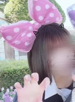 ミニーマウス ピンク水玉リボンカチューシャ