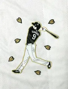 柳田 選手　福岡 ソフトバンク ホークス　シルエット　刺繍ワッペン