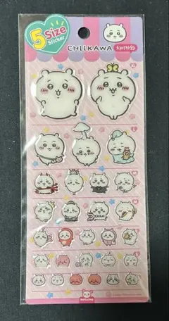 値引可！韓国限定ちいかわ 5サイズステッカーセット　シール　新品送料無料