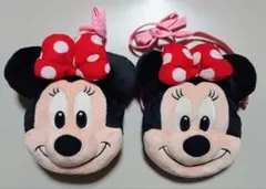 即日発送　ディズニー　ミニー　パスケース2個セット　廃盤品　コインケース