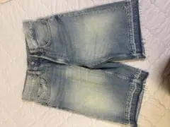 ZARA デニムショートパンツ カットオフ