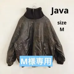 java ジャバ　クラシカルエルフ　リブタートル フェイク　レザージャケット　M