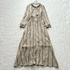 24SS♡美品♡ピンキーアンドダイアン ボウタイ ワンピース 幾何学 38 24SS♡美品♡ピンキーアンドダイアン ボウタイ ワンピース 幾何学 38