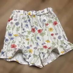 美品・petit main ハーフパンツ　パンツ 花柄