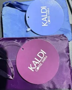 新色　フレンチブルー　プラム　カルディ　エコバッグ