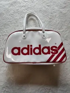 ヴィンテージ adidas ボストンバッグ レア　希少　当時物　アディダス 80s adidas mini bag ビンテージ エナメルミニバッグ ボストン