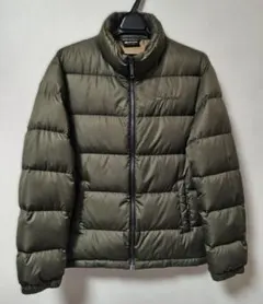 FIRST DOWN ダウンジャケット フルジップ（カーキ）Lサイズ