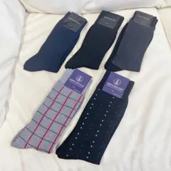 5足セット✨メンズソックス　25〜27cm ビジネスソックス　ブラック　靴下