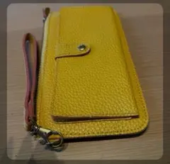 イエローレザー長財布