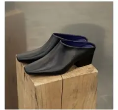 完売品！todayful スクウェアトゥレザーサボ 38のサムネイル