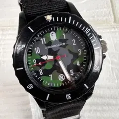 稼動品 BAPE A BATHING APE 腕時計 カモフラ 回転ベゼルのサムネイル