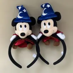 ミッキーマウス 魔法使いカチューシャ 2個セット