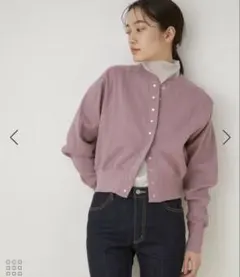 ADAM ET ROPE FEMME ブロードリブカーディガンのサムネイル