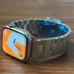 Apple Watch Hバンド ステンレス シルバー ラグジュアリー