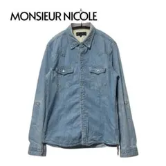 00s MONSIEUR NICOLE Denim Shirt Tricolorのサムネイル