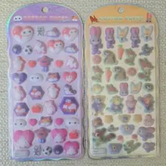 【正規品】コットンパフィーシール　ズートピア　ベイマックス　２枚セット