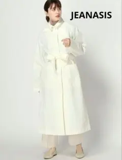 JEANASIS　ステンカラーコート　白