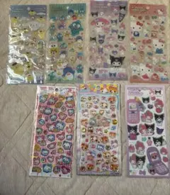 【正規品】サンリオシール＆はむはむカフェ&平成はっぴーフォン＆ハッピーマーチ7種