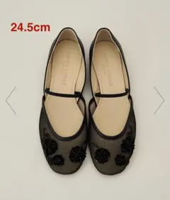 オデットエオディール　フラットシューズ　メリージェーン パンプス　ビジュー