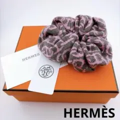 【HERMÈS（エルメス） シュシュ クラウディア　ピンク　カシミヤ×シルク】のサムネイル