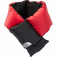 ザ ノースフェイス ヌプシ マフラー ダウンマフラー 赤 レッド