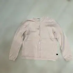 H&M 薄いピンク カーディガン130