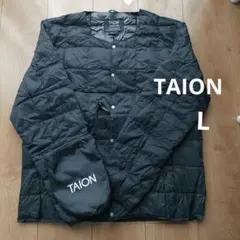 TAION♡タイオン　インナーダウン　ダウンジャケット 黒　ブラック　収納袋付