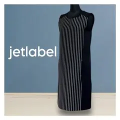 【JET LABEL】ストライプ 切り替え ノースリーブワンピースのサムネイル