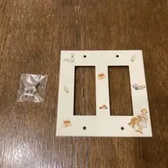 【マニー★プチメゾン】スイッチプレート　ホーロー　6個口　釘あり　日本製