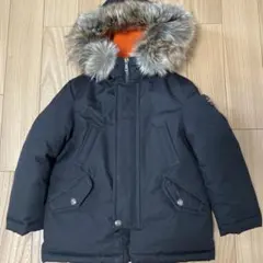 POLO RALPH LAUREN ダウンコート 110 黒　ブラック　オレンジ