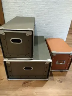 ハードパルプ　無印良品　引き出し　ブラック　箱　3点セットのサムネイル