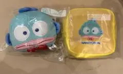 はぴだんぶい 当たりくじ フェイスマスコット　メッシュポーチ ハンギョドン
