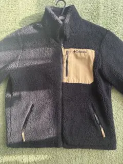 Columbia フリースジャケット XL 黒/ベージュ