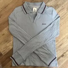 xgiri 長袖薄手ニット ライトブルー