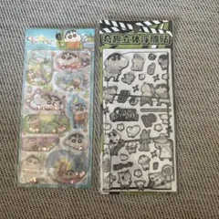 クレヨンしんちゃん　モノクロ　ボンボンドロップシール　ウォーターシール　シール