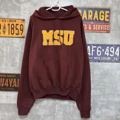 Champion チャンピオン MSU カレッジパーカー S 古着　ストリート